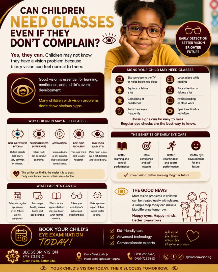 Can Children Need Glasses Even If They Don't Complain?