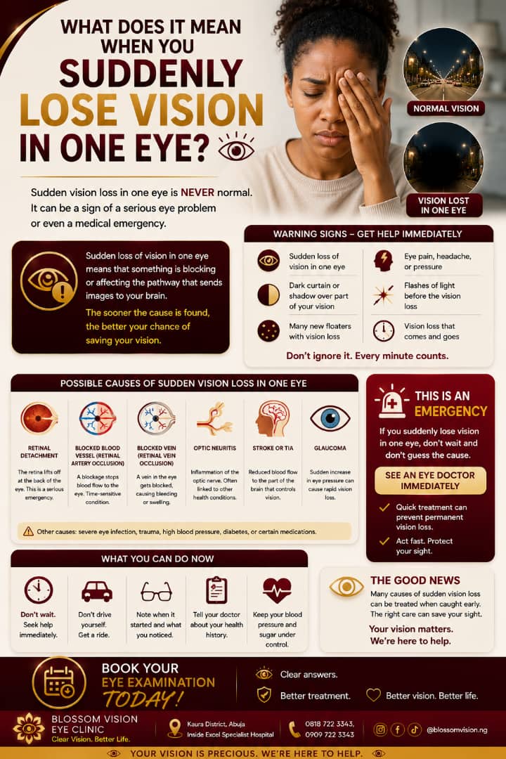 What Does It Mean When You Suddenly Lose Vision in One Eye?