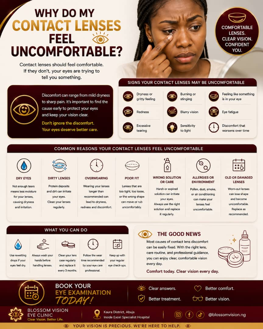 Why Do My Contact Lenses Feel Uncomfortable?